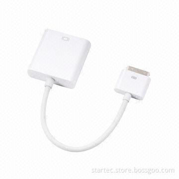 Apple 30-pin Dock Connector to VGA Cable Adapter Video Converter